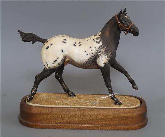 An Appaloosa stallion modelled by Doris Lindner for Royal Doulton height 29cm